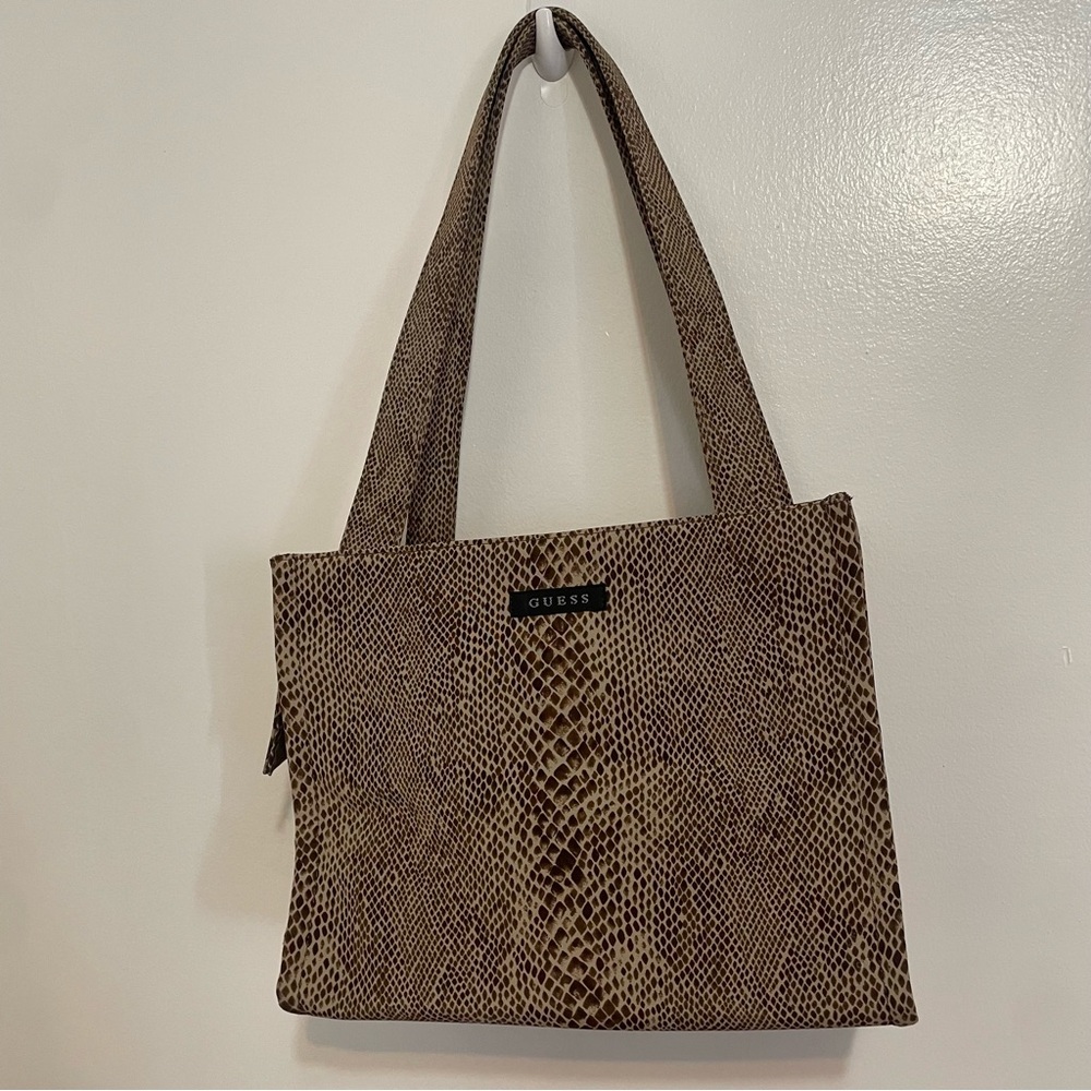 Vintage Guess Shoulder Bag Snake Print